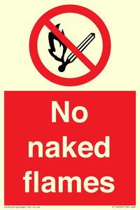No naked flames